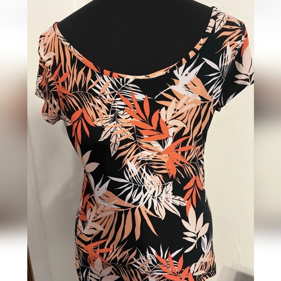 Leaf Pattern Shirt SZ 1X - Picture 1 of 6